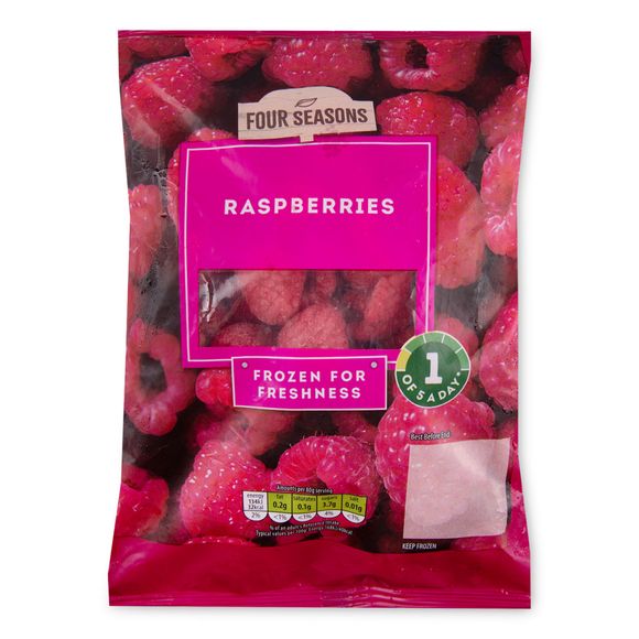 Four Seasons Frozen Raspberries 350g